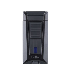 Зажигалка для сигар Colibri Stealth три турбо-пламени черный металлик LI900T1