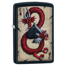 Зажигалка ZIPPO 29840 Dragon Ace Black Matte