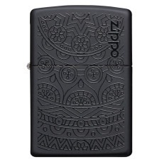 Зажигалка ZIPPO 29989 Tone On Tone Design Black Matte