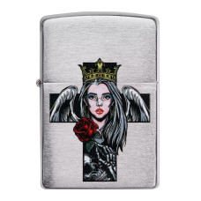 Зажигалка ZIPPO 49262 Cross Queen and Skull Design