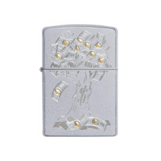 Зажигалка ZIPPO 29999 Money Tree Design Satin Chrome