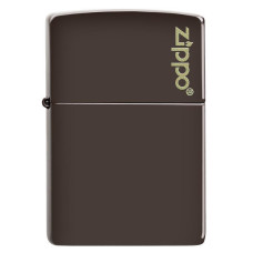 Зажигалка ZIPPO 49180 ZL Brown Matte ZIPPO Logo