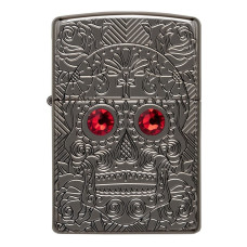 Зажигалка ZIPPO 49300 Armor Crystal Skull Desing