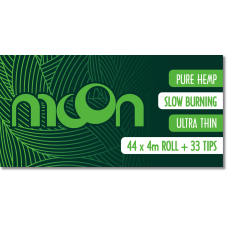 Бумага для самокруток Moon Double Green Pure Hemp зелёная