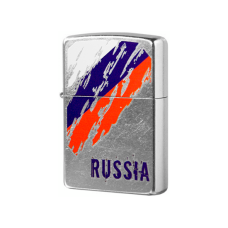 Зажигалка ZIPPO 207 Russia Flag Street Chrome