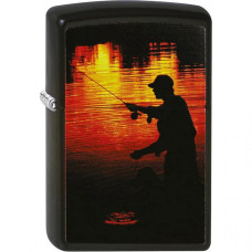 Зажигалка ZIPPO 218 Fisherman Black Matte