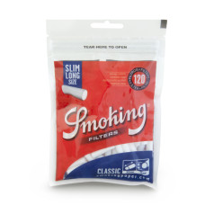 Фильтры для самокруток 6мм Smoking Slim LONG (120 шт)