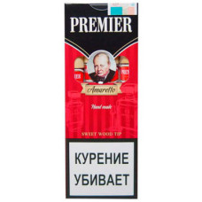 Сигариллы Premier Amaretto с мундштуком 4 шт.