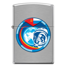 Зажигалка Zippo 200 Cosmonut Brushed Chrome