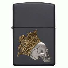 Зажигалка Zippo 29100 King Skull Black Matte