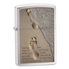 Зажигалка Zippo 28180 Footprint Brushed Chrome