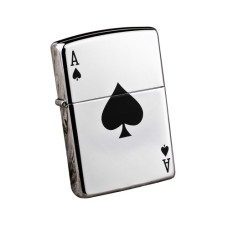 Зажигалка Zippo 24011 Lucky Ace High polish Chrome