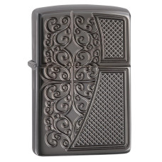 Зажигалка Zippo 29498 Armor™ Old Royal Filigree Black Ice®