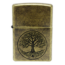 Зажигалка Zippo 29149 Tree of Life Antique Brass